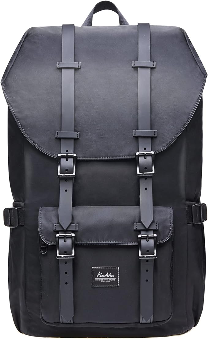 Mochila De Viaje Para Laptop, Mochila Al Aire Libre, Mochila Causal Para 15.6 Pulgadas (nailon Negro)