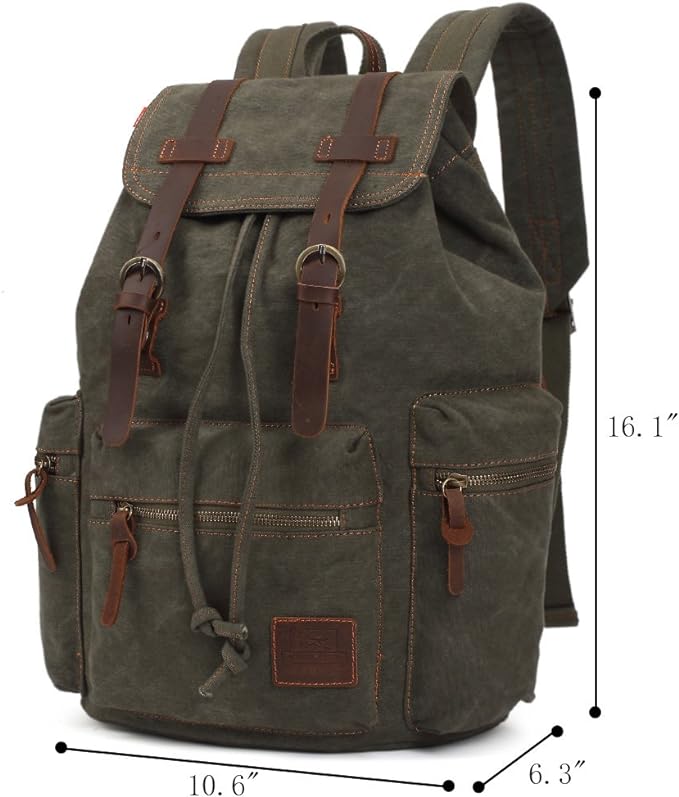 Foto 4 pulgar | Mochila Clásica De Lona para La Escuela Azul Marino