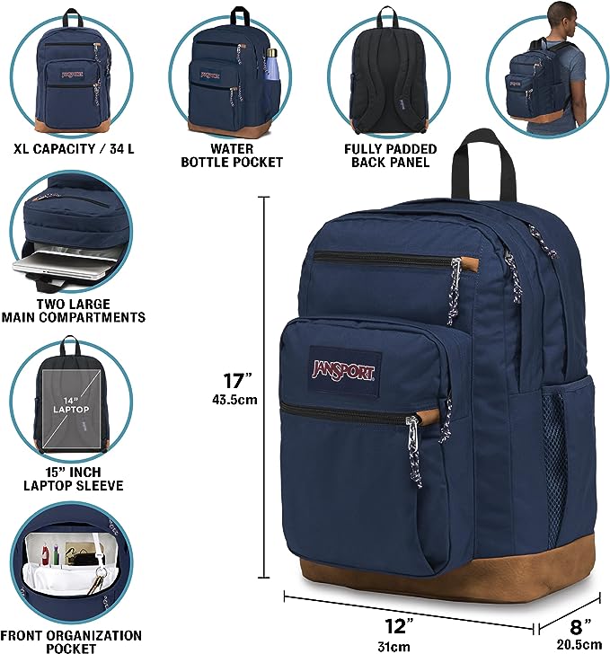 Foto 4 pulgar | Mochila para Laptop de 15 " Roja con 2 Compartimentos