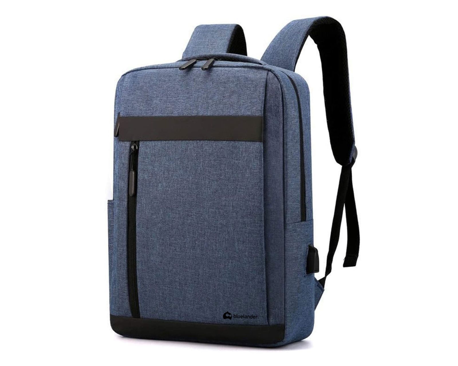 Mochila Bluelander para Laptop de 15" con Puerto USB para Power Bank Impermeable Azul