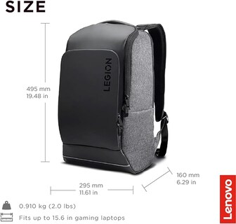 Foto 2 | Lenovo Legion - Bolsa Para Laptop Para Videojuegos Protección De Doble Capa Bolsillos De Almacenamiento