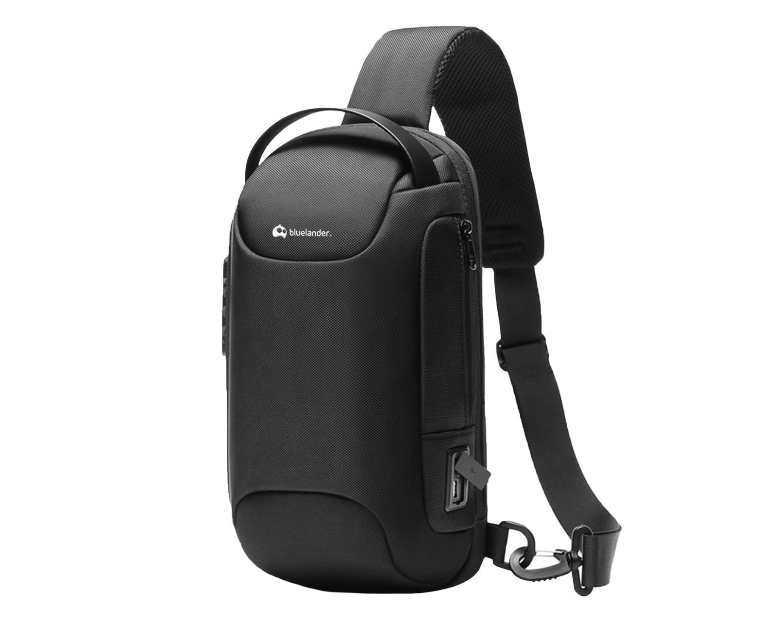 Mochila Antirrobo Cruzada Bluelander con Puerto USB y Diseño Impermeable