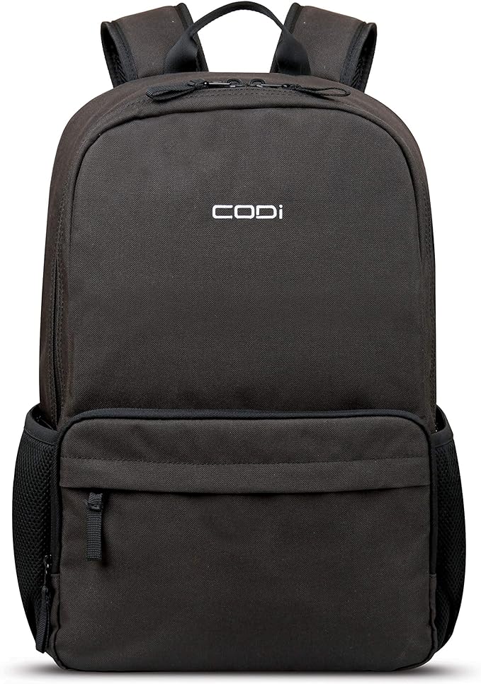 Mochila CODi TER705-10 Negra 100% Reciclada con Espacio para Laptop de 15.6''