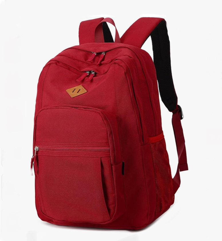 Mochila Abshoo Roja para Viaje o Escuela