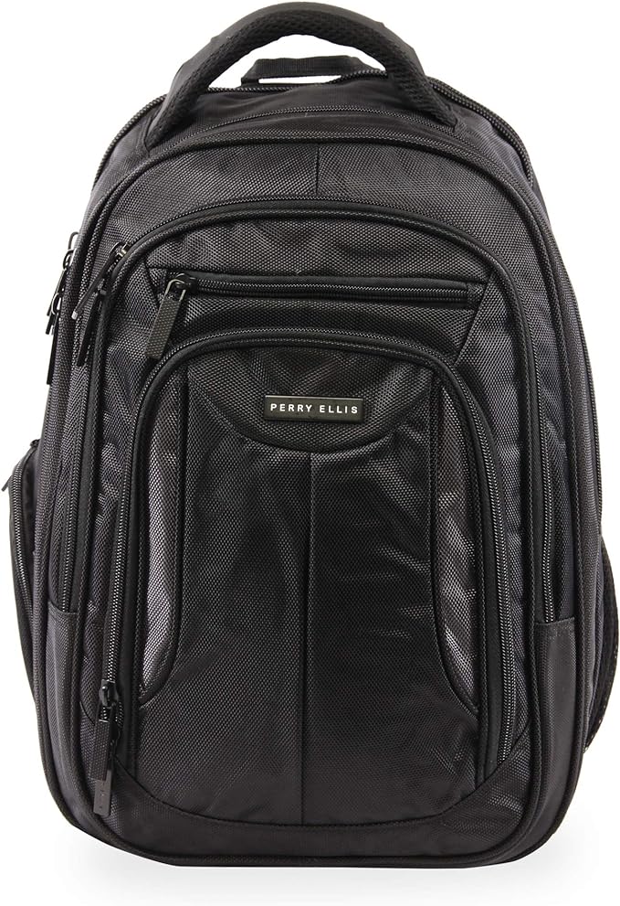 Perry Ellis Mochila Para Portátil De Negocios M160 Negro