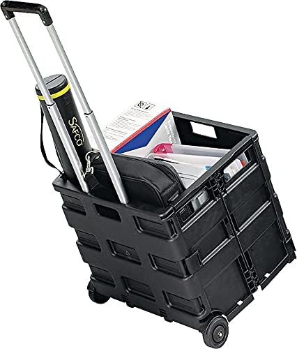 Foto 4 pulgar | Safco 4054bl Stow And Go - Carrito Rodante (16-1/2 X 14-1/2 X 39), Color Negro