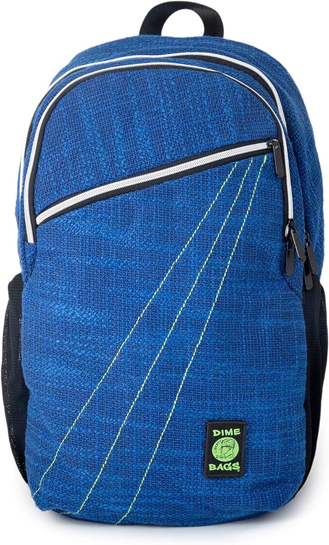 Dime Bags City Dweller - Mochila De Cáñamo Casual Con Compartimento Acolchado Para Laptop Y Soporte Para Botella