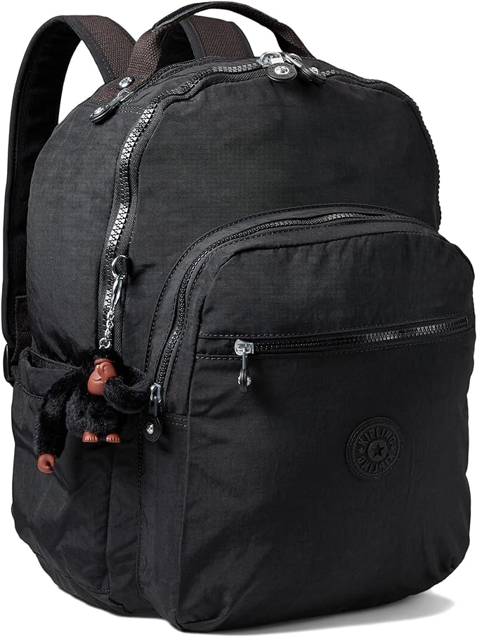 Mochila Kipling para Laptop Seoul de 15 " Duradera Espaciosa con Correas Acolchadas para el Hombro Negra