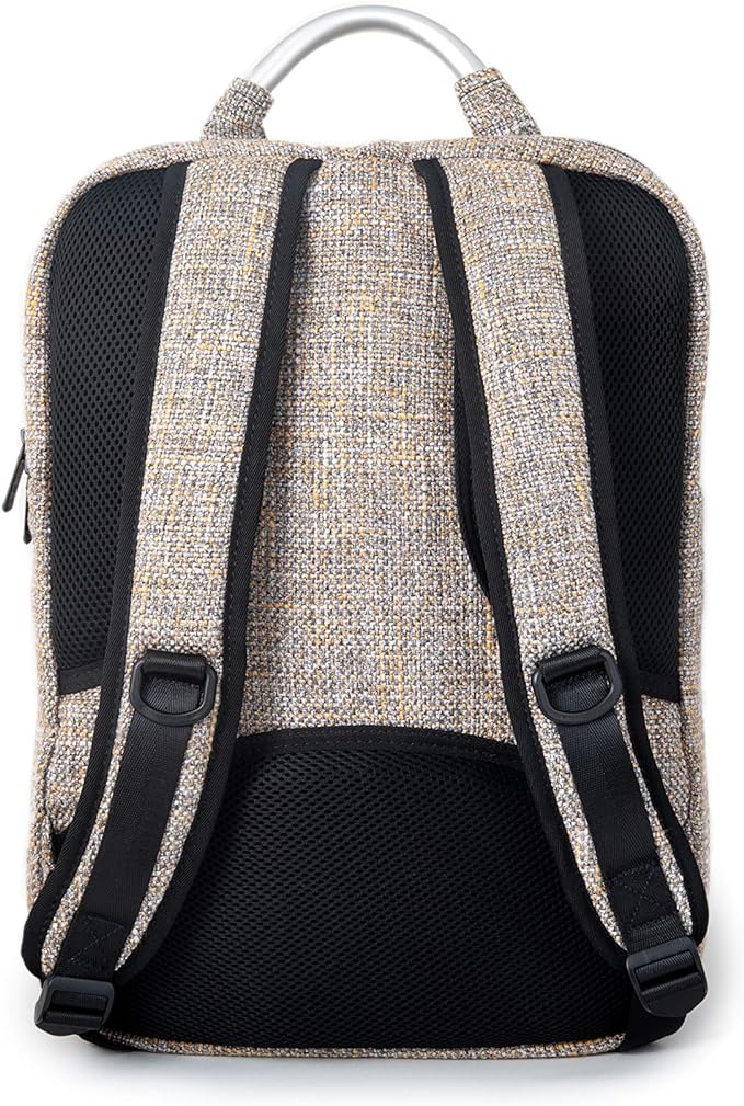 Foto 3 | Mochila De Cáñamo Con Compartimento Acolchado Para Portátil Y Bolsillo Secreto, Computadora Portátil