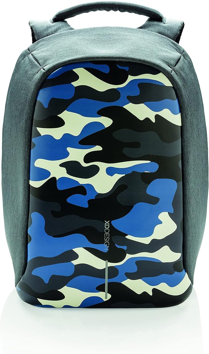 Foto 2 pulgar | Mochila Antirrobo Xddesign Bobby Compact Print con Puerto de Carga USB Integrado - Azul Camuflaje