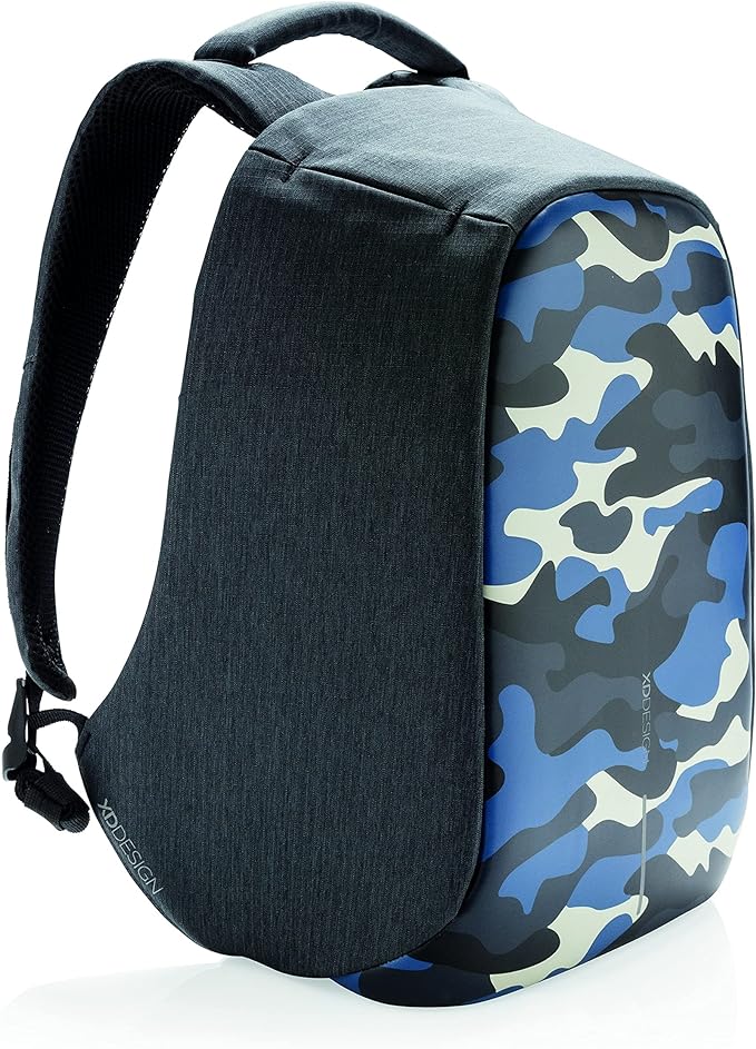 Foto 3 pulgar | Mochila Antirrobo Xddesign Bobby Compact Print con Puerto de Carga USB Integrado - Azul Camuflaje