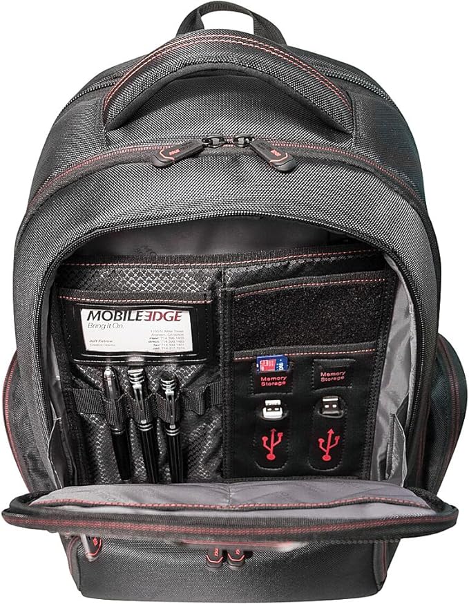 Foto 4 pulgar | Mochila Mobile Edge MEPBP1 Gris para Portátil