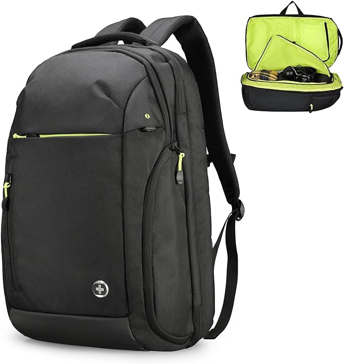 Mochila de Viaje Extragrande Swissdigital SD-805 Negra con Espacio para Portátil