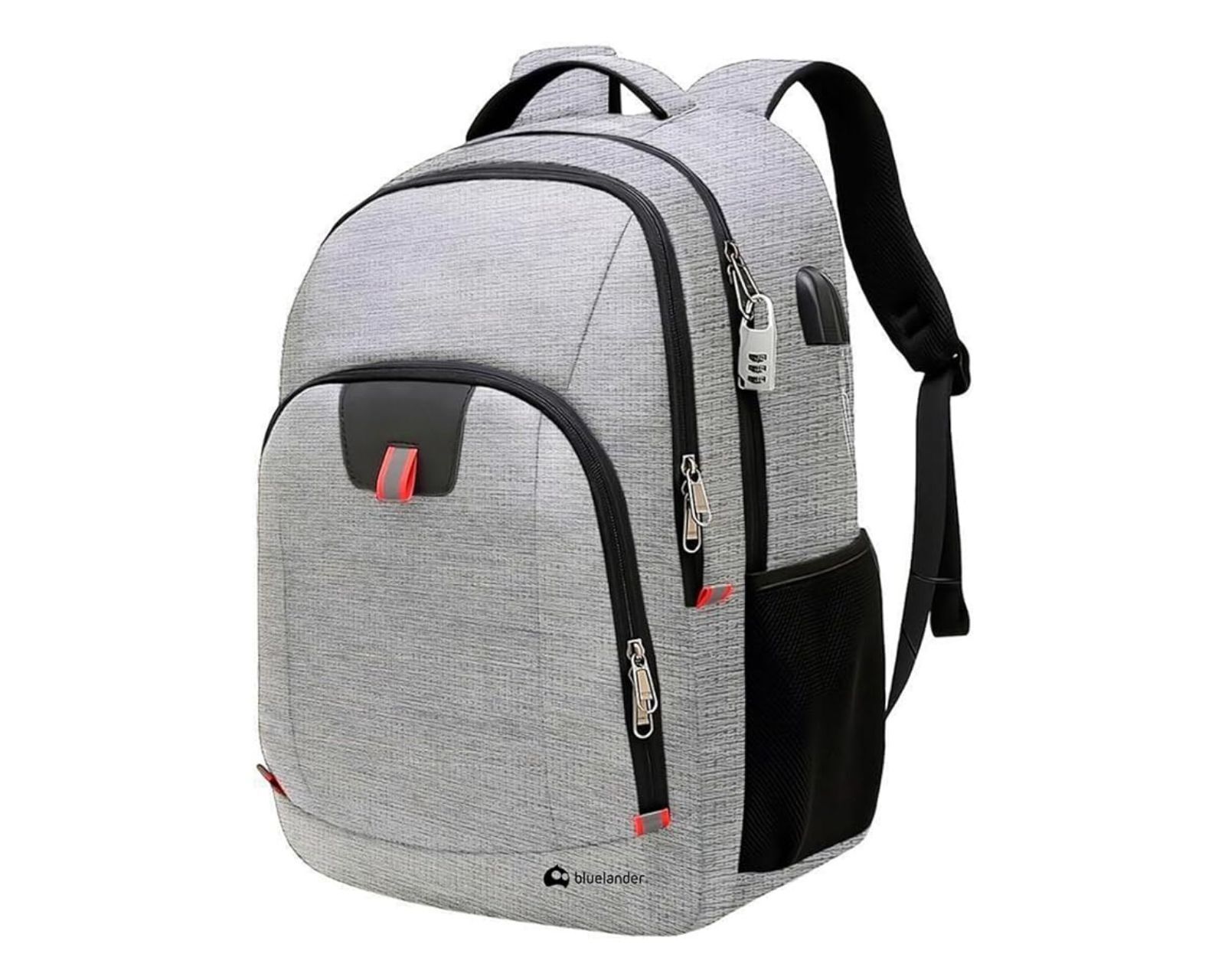 Foto 2 pulgar | Mochila para Laptop Bluelander Candado Antirrobo Puerto USB Auxiliar para Auriculares Impermeable