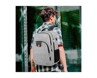 Foto 5 | Mochila para Laptop Bluelander Candado Antirrobo Puerto USB Auxiliar para Auriculares Impermeable