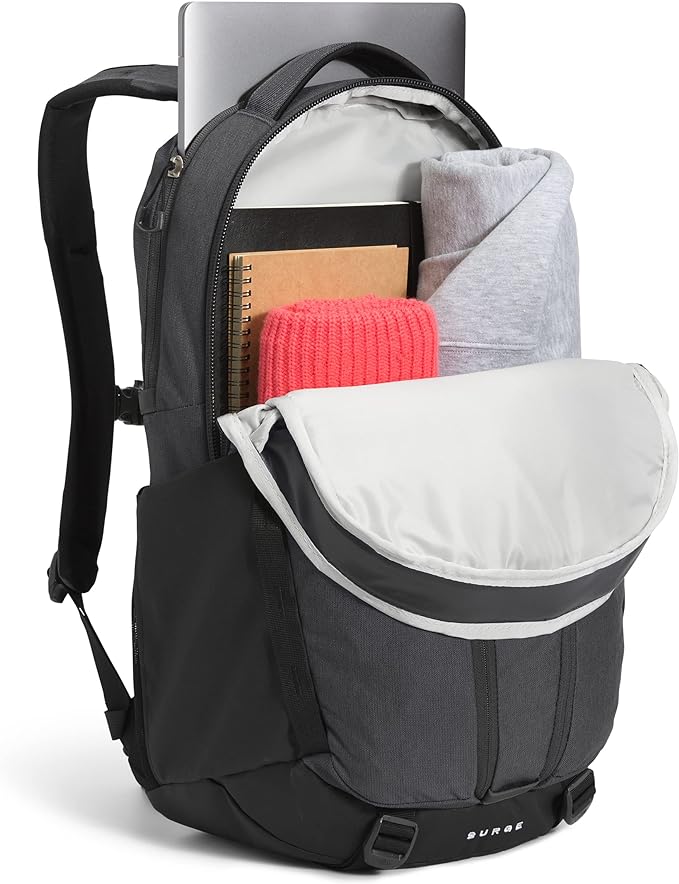 Foto 4 pulgar | Mochila The North Face Surge Gris