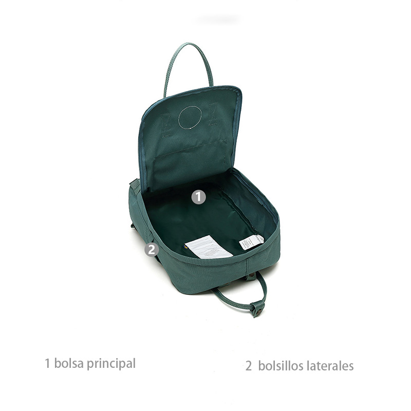 Foto 5 pulgar | Venta Internacional- Mochila Casual Impermeable de Poliéster Verde