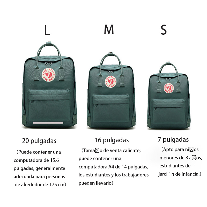 Foto 5 | Venta Internacional- Mochila Casual Impermeable de Poliéster Verde