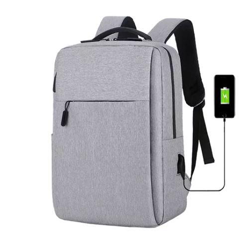 Foto 2 pulgar | Mochila Wünd Gris Antirrobo Impermeable con Carga USB