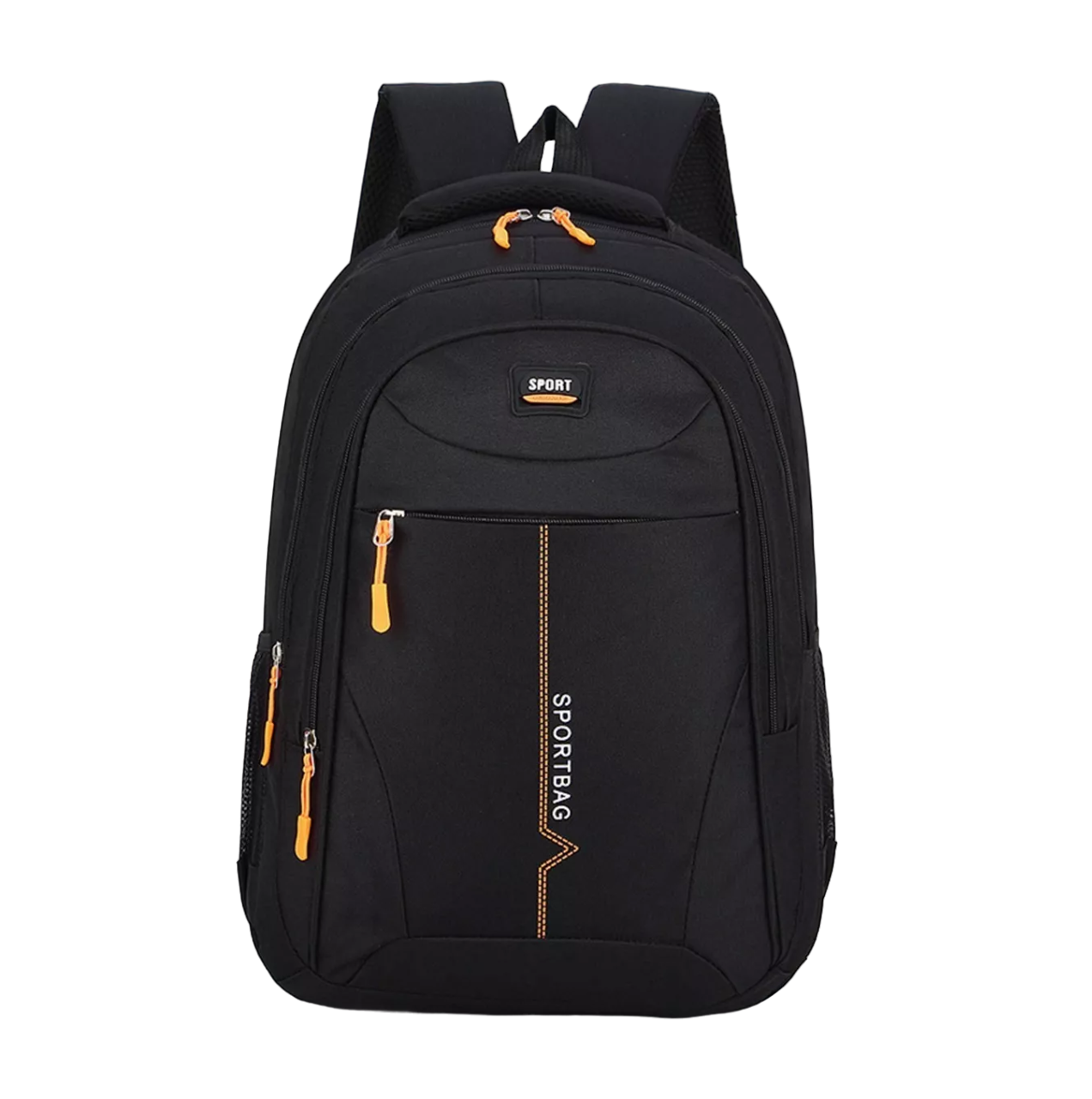 Foto 1 | Mochila Sport Negra Líneas Amarillas