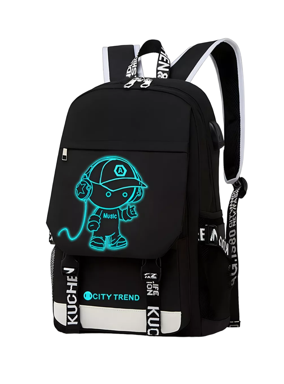 Mochila Antirrobo De Viaje De Gran Capacidad Negro