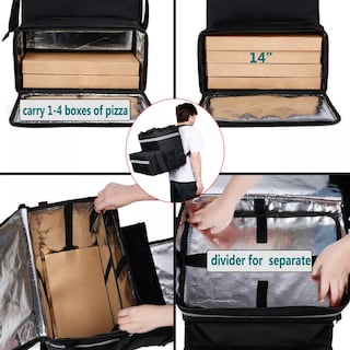 Foto 2 | Mochila Térmica Multifuncional Delivery Backpack Repartidor Eo Safe Imports Esi-11736 Negro