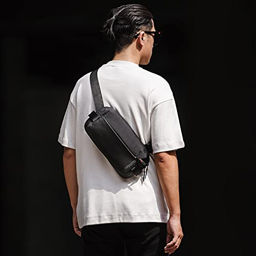 Foto 2 | Venta Internacional-Bolsa Bandolera Tomtoc Negra para Hombre