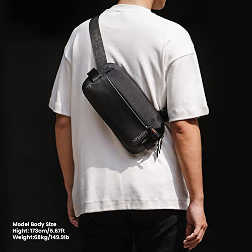 Foto 9 pulgar | Venta Internacional-Bolsa Bandolera Tomtoc Negra para Hombre