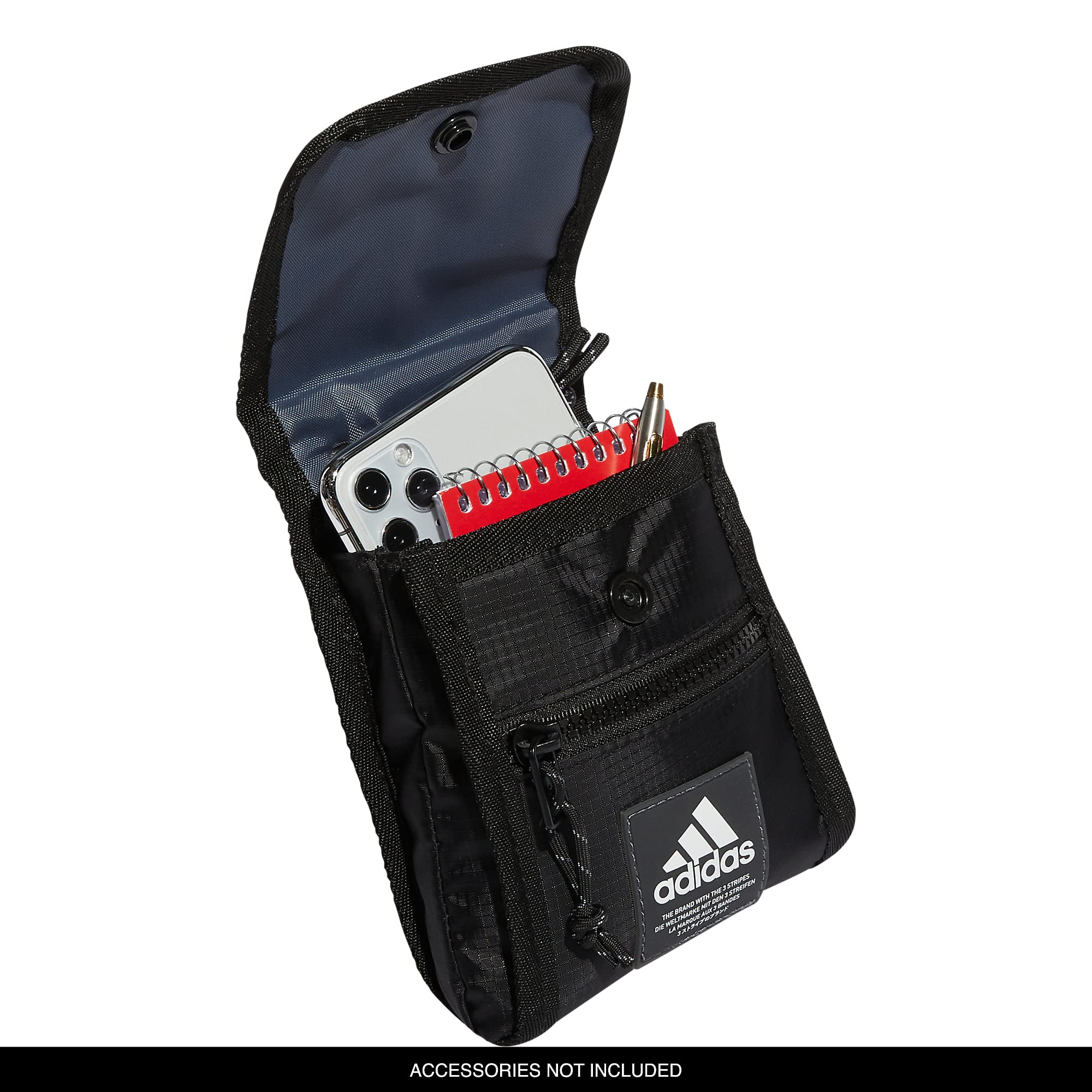 Foto 4 pulgar | Venta Internacional - Cartera De Viaje Bandolera Adidas Black