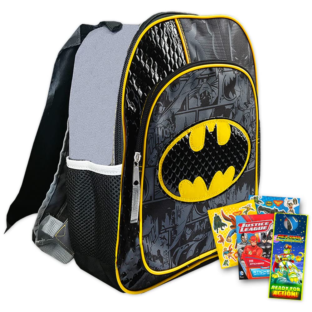 Foto 2 pulgar | Venta Internacional - Mochila Batman DC Comics Justice League de 30 cm con Capa y Stickers