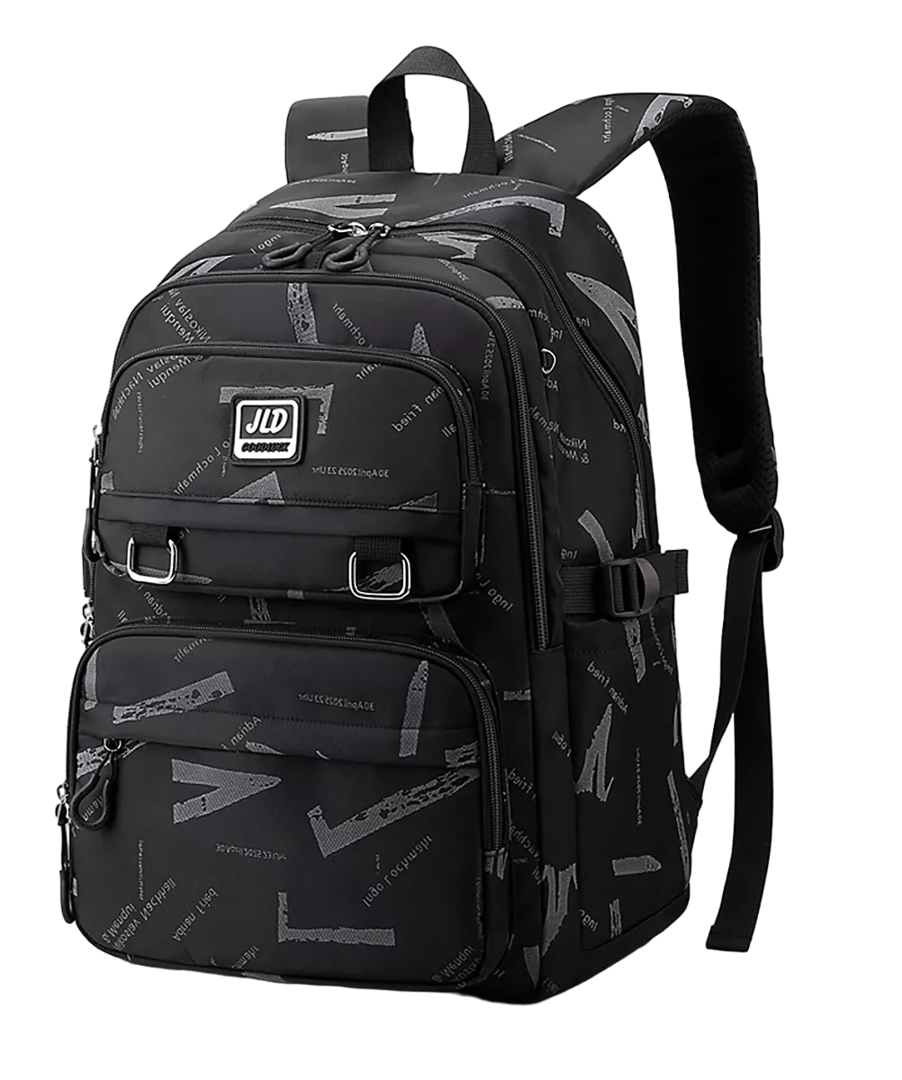 Mochila Hombre Extra Grande 35l, Black Graffiti