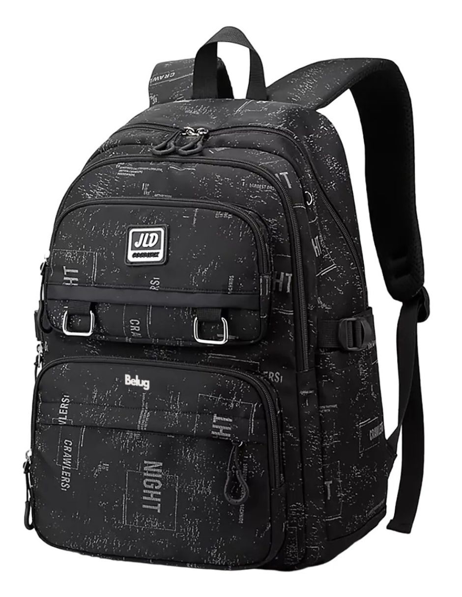 Mochila Hombre Extra Grande 35l, Black Snowflake