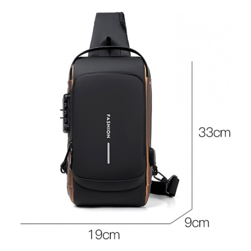 Foto 5 pulgar | Venta Internacional - Bolsa Deportiva Antirrobo Con Carga Usb Para Hombre