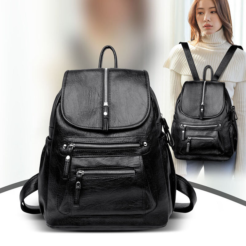 Foto 1 | Venta Internacional - Mochila Sanlin Beans De Piel Sintética De Alta Calidad Para Mujer