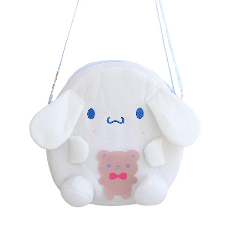 Venta Internacional - Mochila De Felpa Kuromi Diagonal Con Dibujos Animados De Anime Para Niñas, 15 Cm