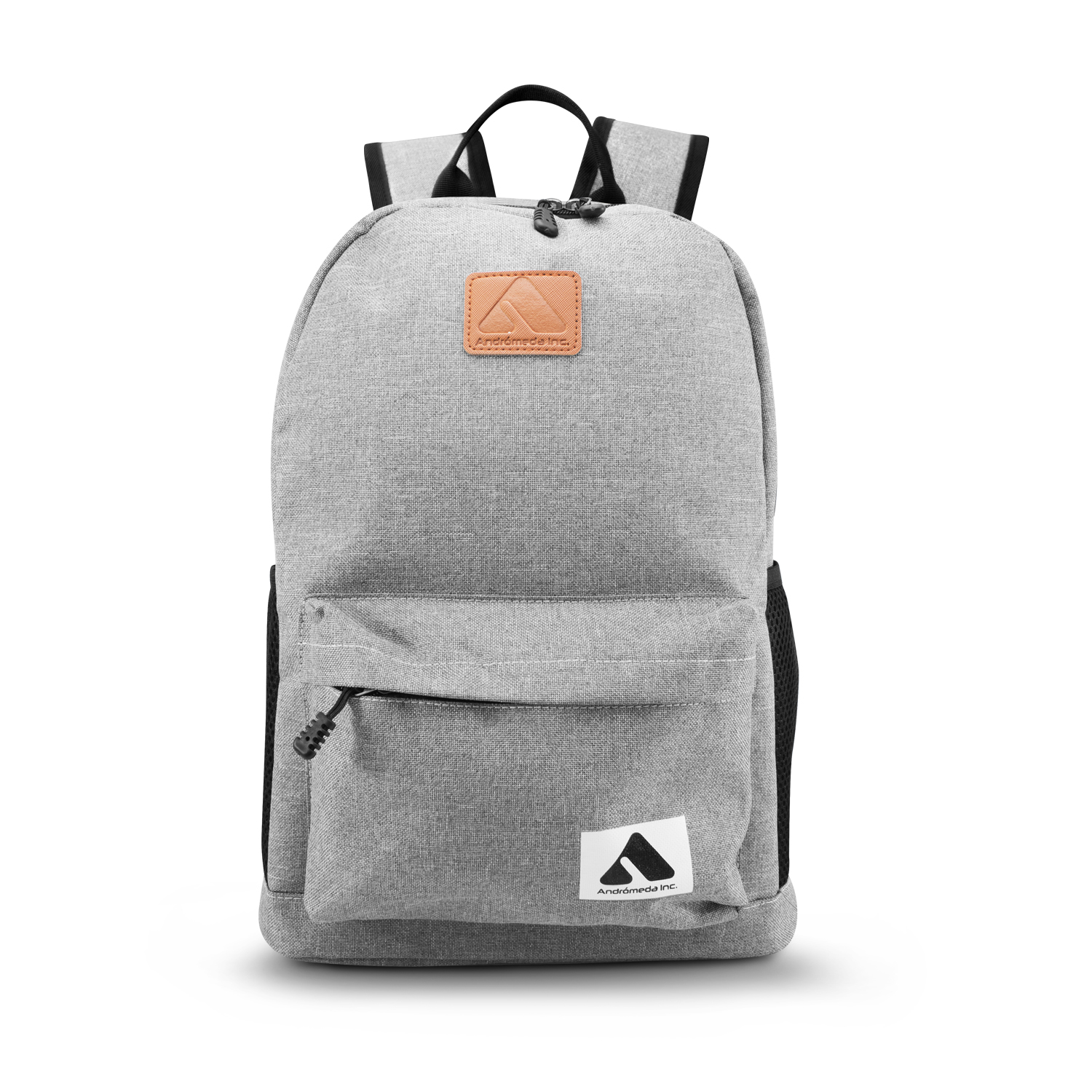 Mochila En Color Gris Con Diseño Casual Para Lap Top Con Carga Usb