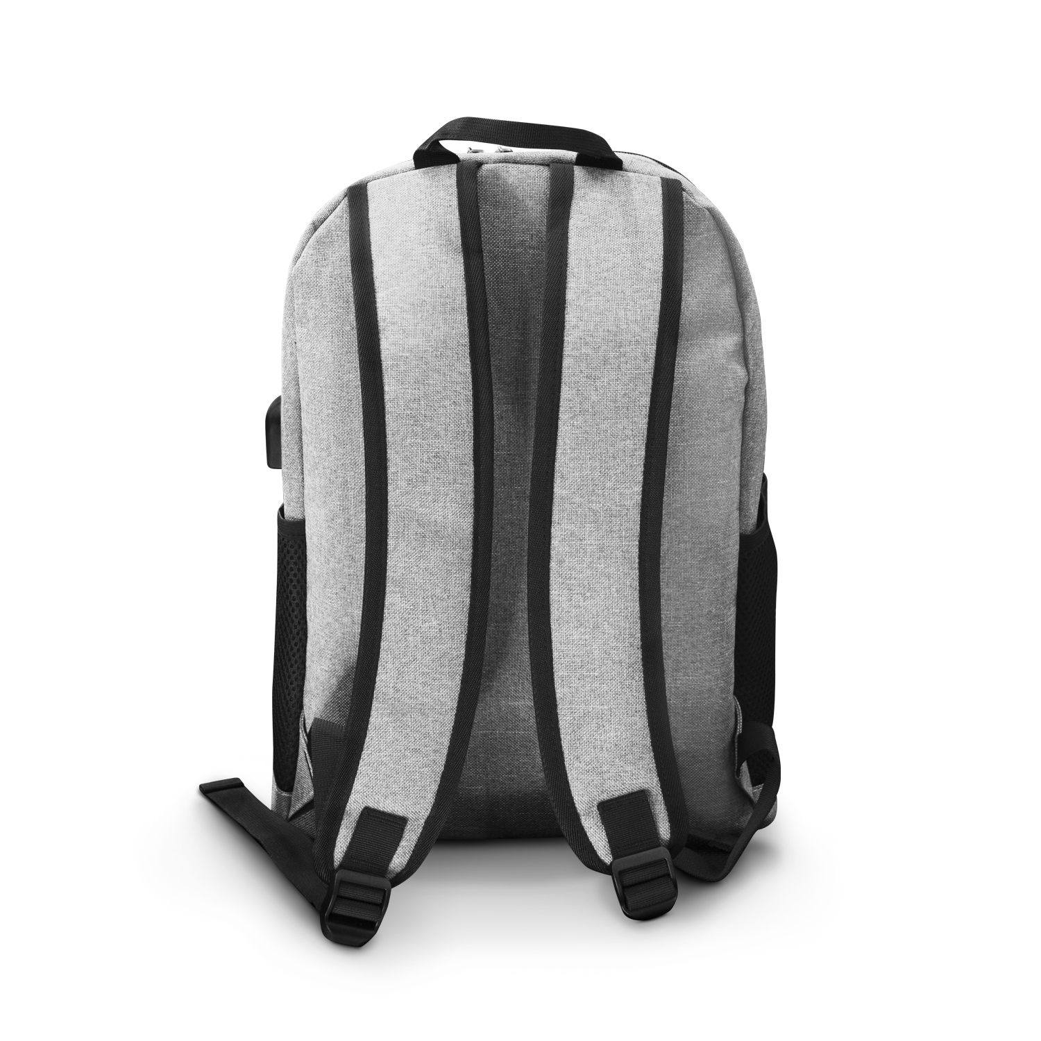 Foto 4 pulgar | Mochila En Color Gris Con Diseño Casual Para Lap Top Con Carga Usb