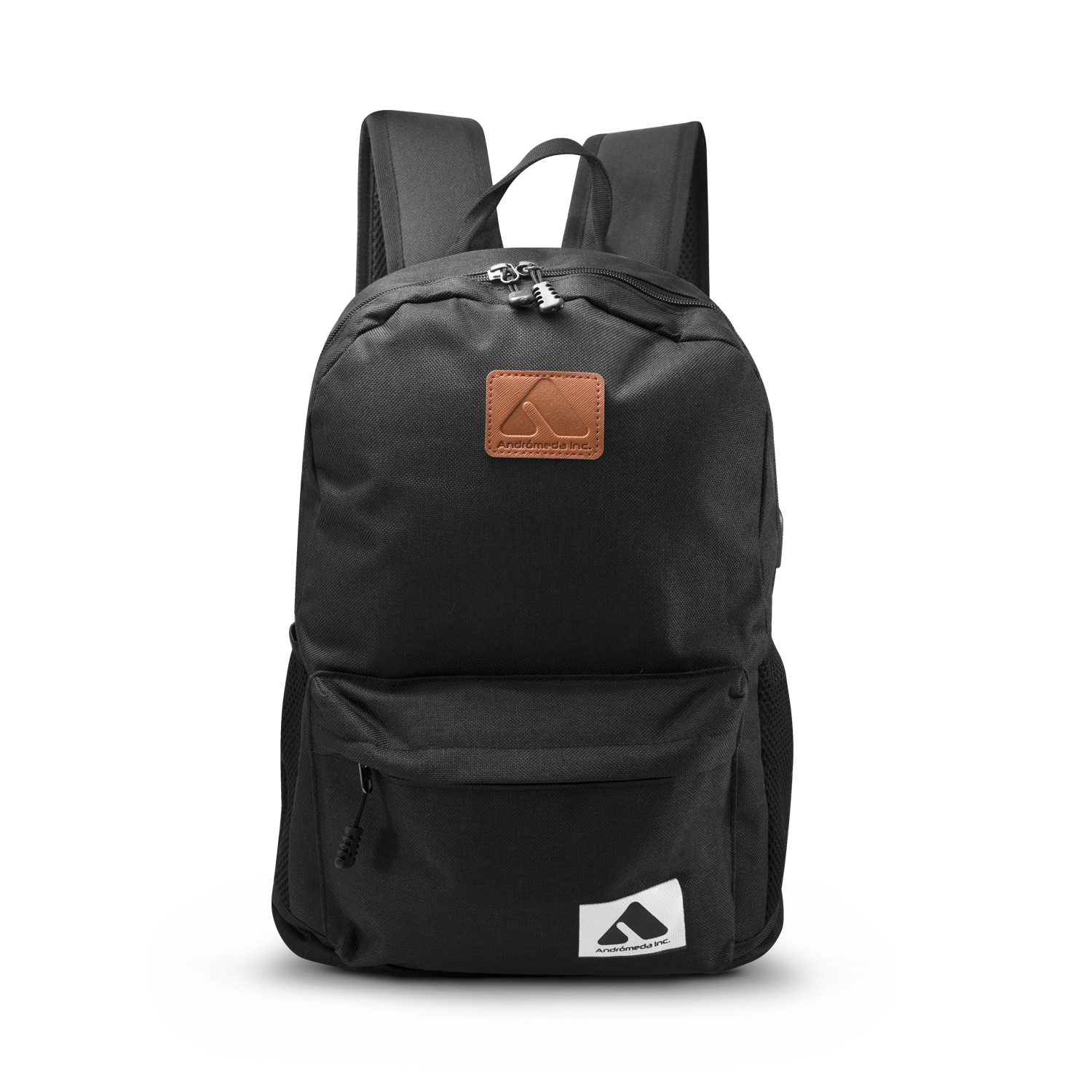 Mochila En Color Negro Con Diseño Casual Para Lap Top Con Carga Usb