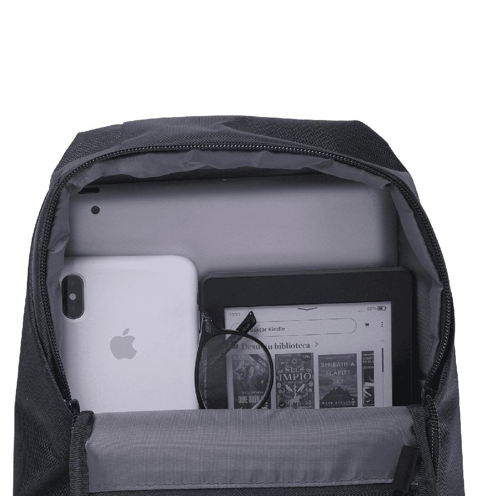 Foto 4 | Mochila Hombre Cruzada Antirrobo Tipo Crossbody Luckman, Modelo Enzo Negro