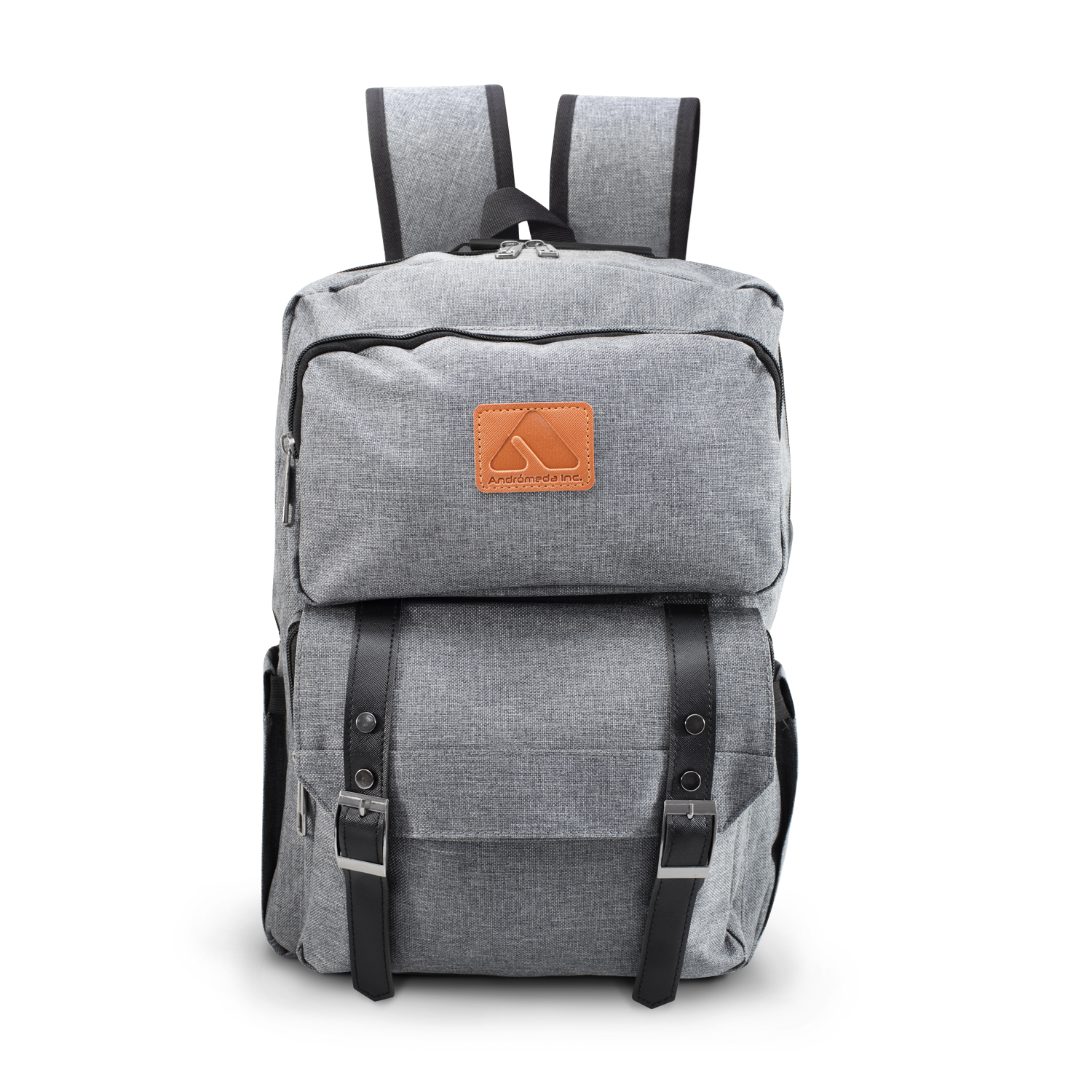 Mochila Escolar Andrómeda Inc Gris con Espacio para Laptop