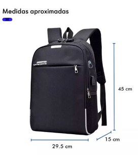Foto 3 | Mochila Wünd Negra Antirrobo Impermeable