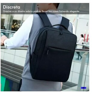 Foto 2 | Mochila Escolar Casual Para Laptop Gran Capacidad Color Negro
