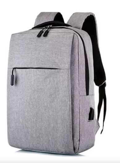 Mochila Escolar Casual Para Laptop Gran Capacidad Color Gris