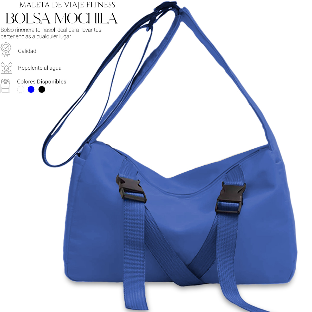 Foto 3 pulgar | Bolsa Crossbody Shendy Vendy Azul con Correa Ajustable para Mujer