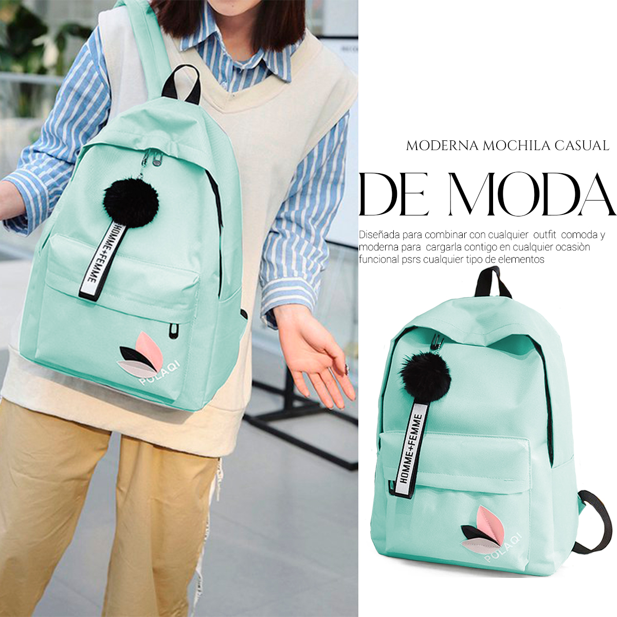 Foto 5 | Mochila Shendy Vendy Verde