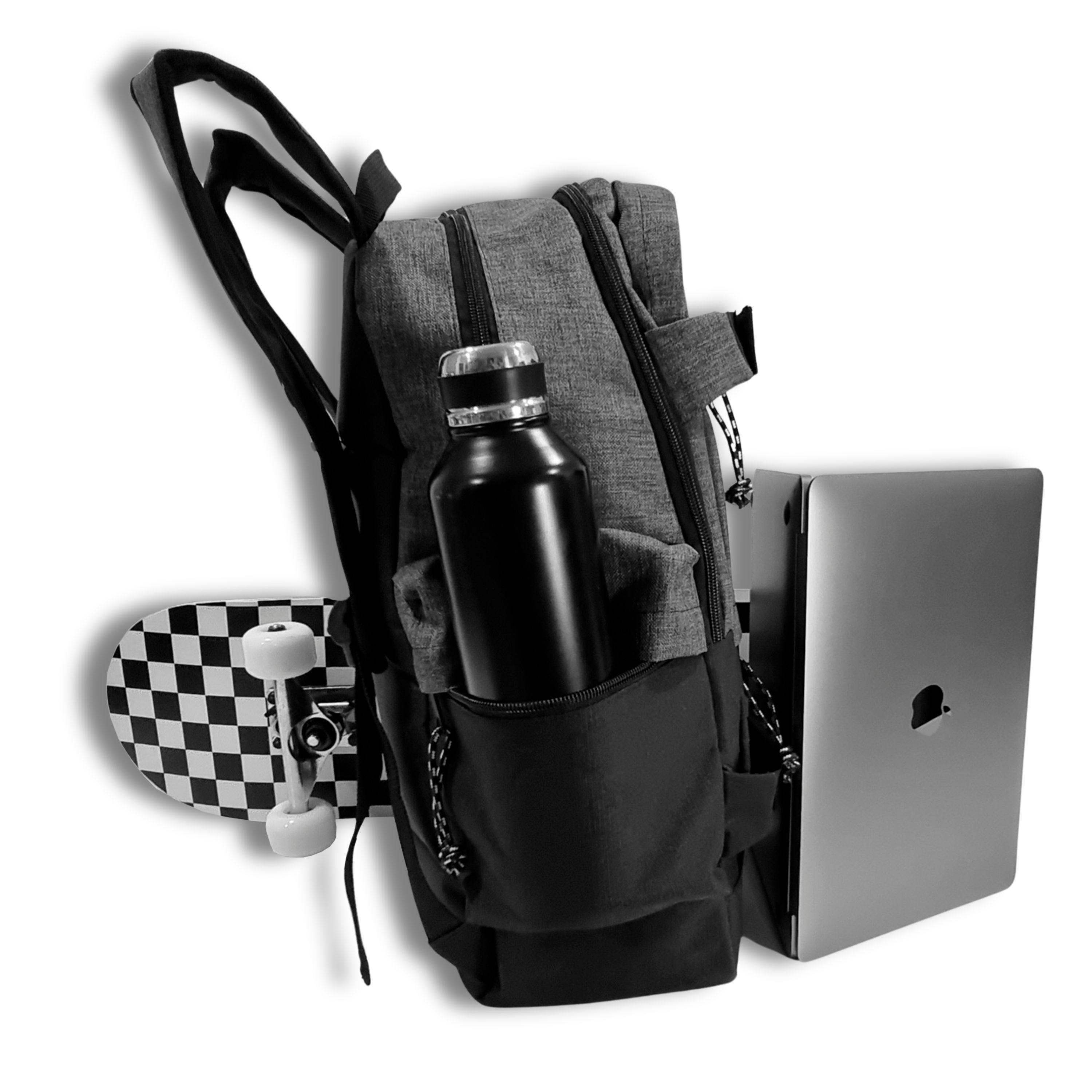 Foto 3 pulgar | Mochila Porta Skate Kally - Compartimento Laptop Y Ajuste Personalizado Para Patinetas - Materiales De Alta Cali