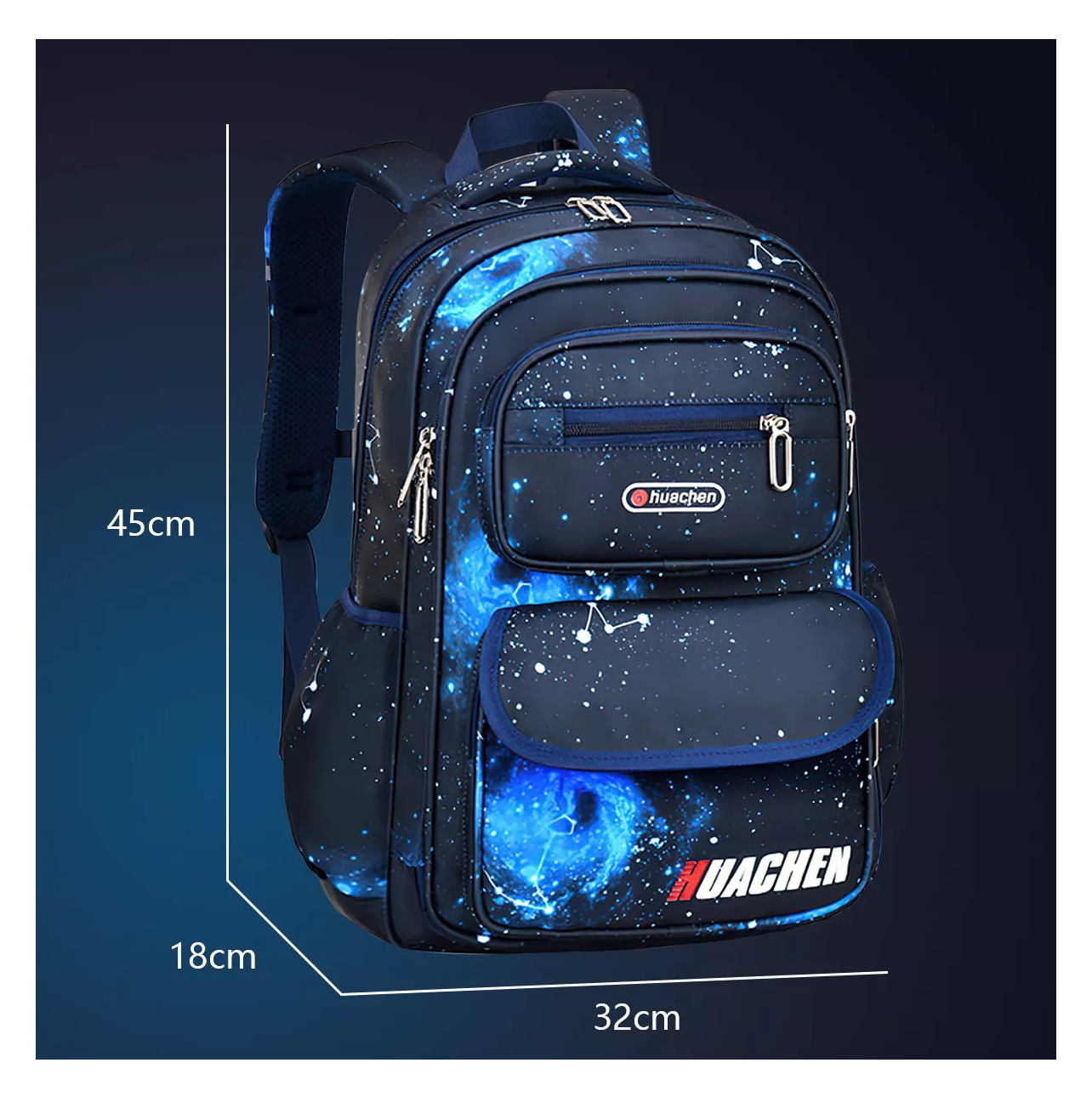 Foto 4 pulgar | Mochila Escolar 35 L color Azul