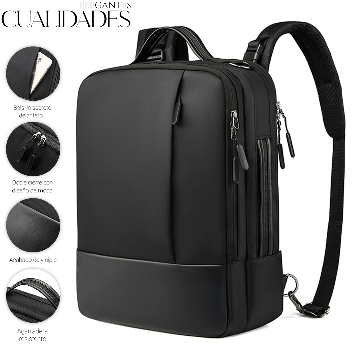 Foto 4 pulgar | Mochila Shendy Vendy Negra