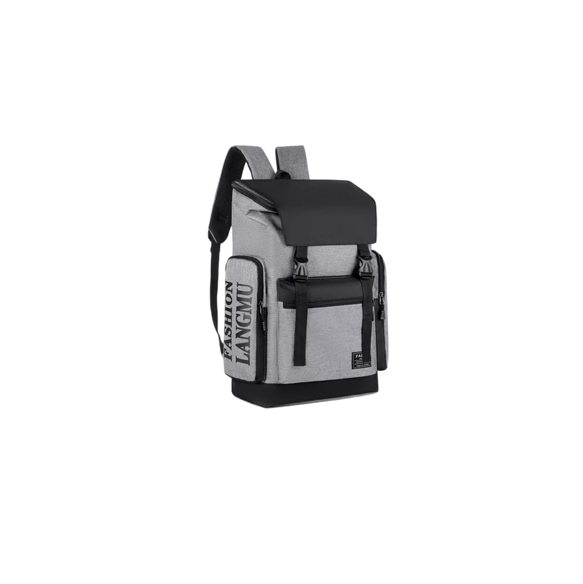 Foto 2 pulgar | Mochila para Laptop Fashion color Gris/Negro