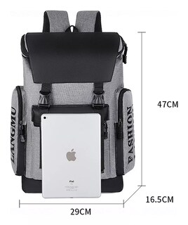 Foto 2 | Mochila para Laptop Fashion color Gris/Negro